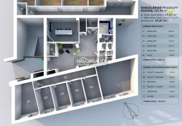 Reality Prenájom, kancelársky priestor Bratislava Staré Mesto, 121,74 m2