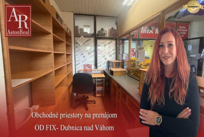 Reality Obchodné priestory na prenájom v centre mesta- Dubnica nad Váhom
