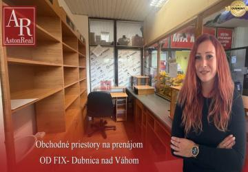 Reality Obchodné priestory na prenájom v centre mesta- Dubnica nad Váhom