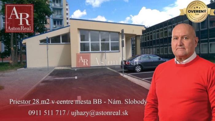 Reality Prenájom: kanceláriu 28 m2, v centre B. Bystrice, Nám. Slobody