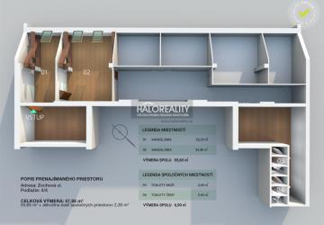 Reality Prenájom, kancelársky priestor Bratislava Staré Mesto, Zochova (57,95 m2)