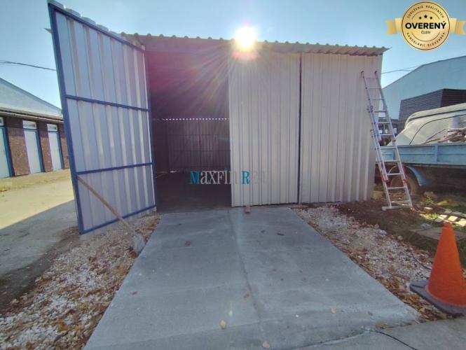 Reality Na prenájom plechový sklad – 64 m², strážený areál
