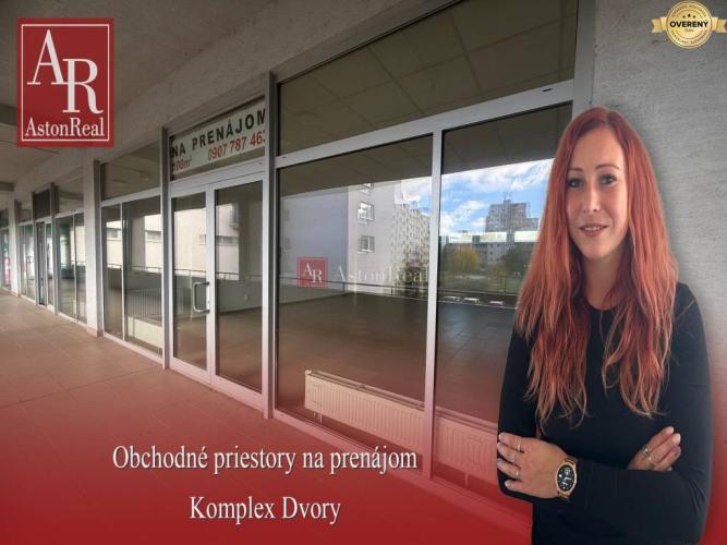 Reality Na prenájom zrekonštruované obchodné priestory v komplexe Dvory 98m2