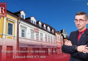 Reality Poprad - Prenájom priestorov na námesti - 38 m2