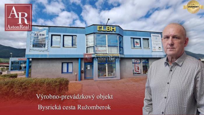 Reality PREDAJ: Výrobno - prevádzkový objekt, Bystrická cesta, Ružomberok