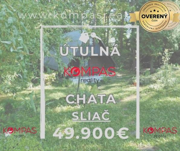 Reality ÚTULNÁ CHATA V STREDE LESA NA SLIAČI, IDEÁLNA NA RELAX S RODINOU