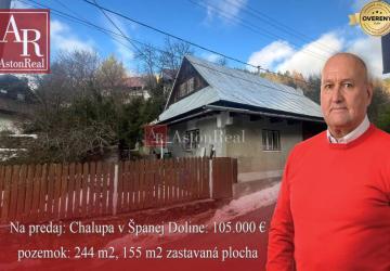 Reality Na predaj: Chalupa v Španej Doline, pozemok 244 m2