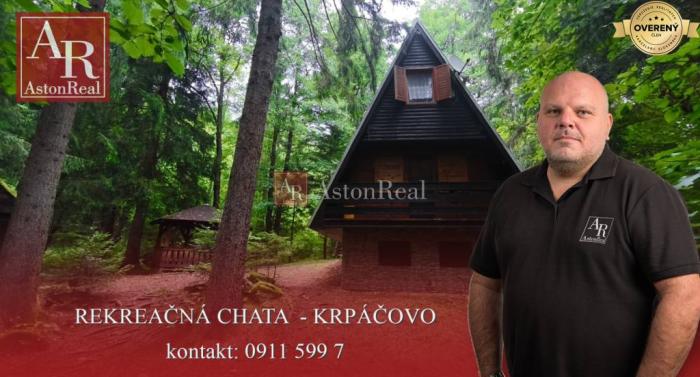Reality REZERVÁCIA - REKREAČNÁ CHATA  s potôčikom na pozemku -  KRPÁČOVO