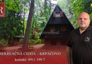 Reality REZERVÁCIA - REKREAČNÁ CHATA  s potôčikom na pozemku -  KRPÁČOVO