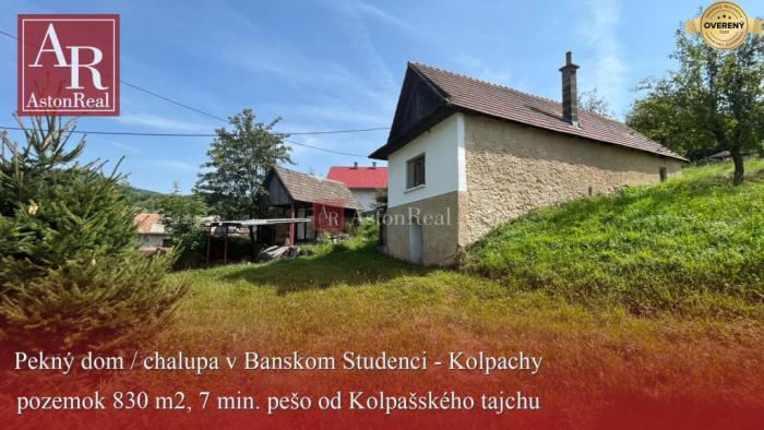 Reality ZNÍŽENÁ CENA: Chalupa, pozemok: 830 m2, pri jazere, Banský Studenec