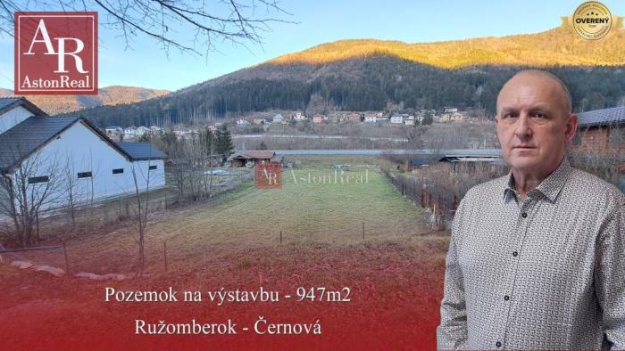 Reality PREDAJ: Stavebný pozemok 947m2, Ružomberok - Černová