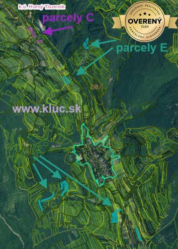 Reality Ponúkame pozemky, od 1000m2 do 6000m2,  pôdu a les, spolu viac ako 4ha