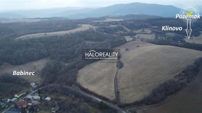 Reality Predaj, pozemok   1744 m2 Babinec, pozemok v prírode, časť Klinovo - EXKLUZÍVNE HALO REALITY