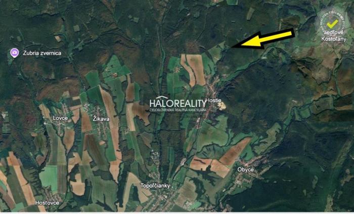 Reality Predaj, záhradný pozemok   3981 m2 Hostie - EXKLUZÍVNE HALO REALITY
