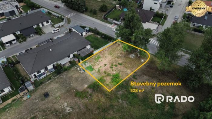 Reality RADO | Stavebný pozemok pre RD | všetky podklady | 528 m² |Bernolákovo