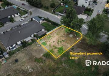 Reality RADO | Stavebný pozemok pre RD | všetky podklady | 528 m² |Bernolákovo
