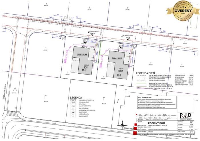 Reality RADO | Pozemok 600 m² s projektom na  4-izbový dom | Chorvátsky Grob