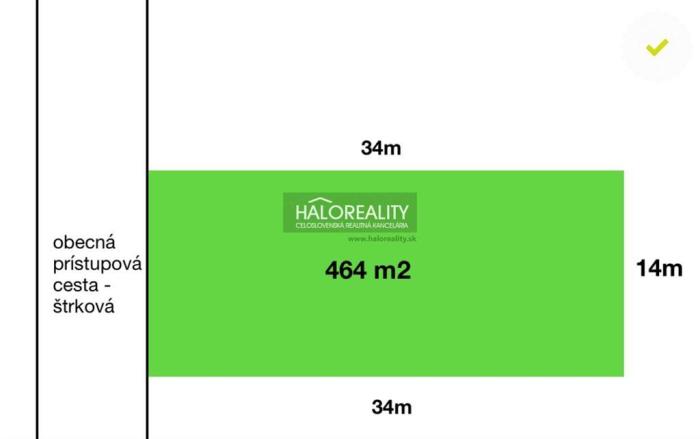 Reality Predaj, pozemok pre rodinný dom   464 m2 Fintice