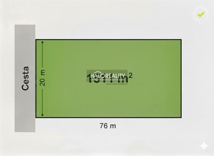 Reality Predaj, pozemok pre rodinný dom   1511 m2 Dlhá