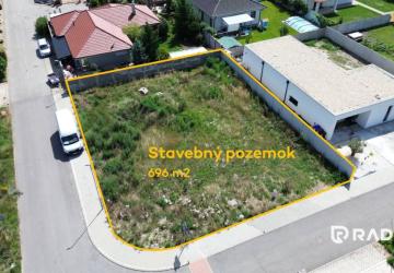 Reality RADO | Stavebný pozemok pre rodinný dom | 696 m² | Miloslavov