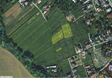 Reality Investičné pozemky obec Svinia, 876m2, 876m2, 991m2, 977m2