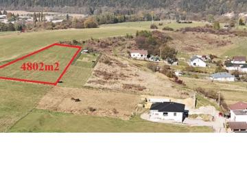 Reality Dolná Tižina 15 km od Žiliny -na predaj pozemok o rozlohe 4.802m2