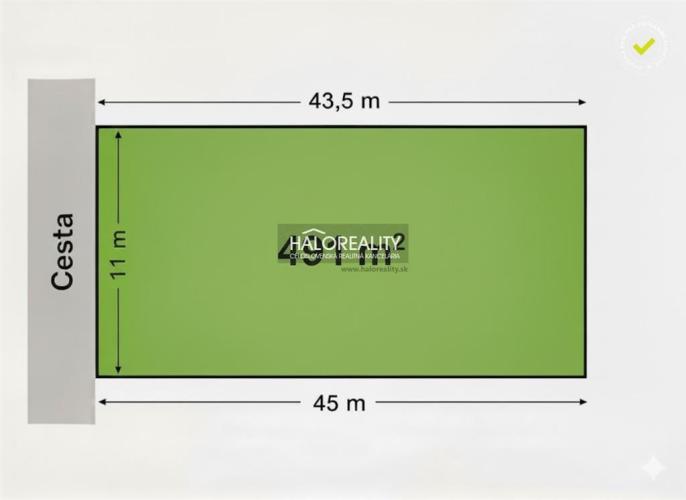 Reality Predaj, rekreačný pozemok Trstín
