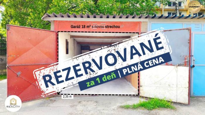 Reality PREDANÉ | Garáž na predaj v Košiciach, ul. Boženy Němcovej