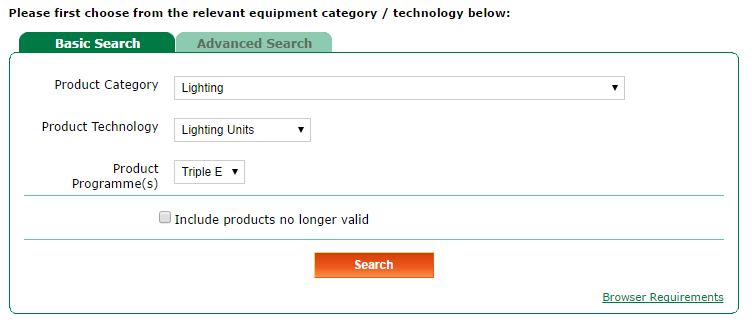 Triple E Register: choose approved energy efficient products