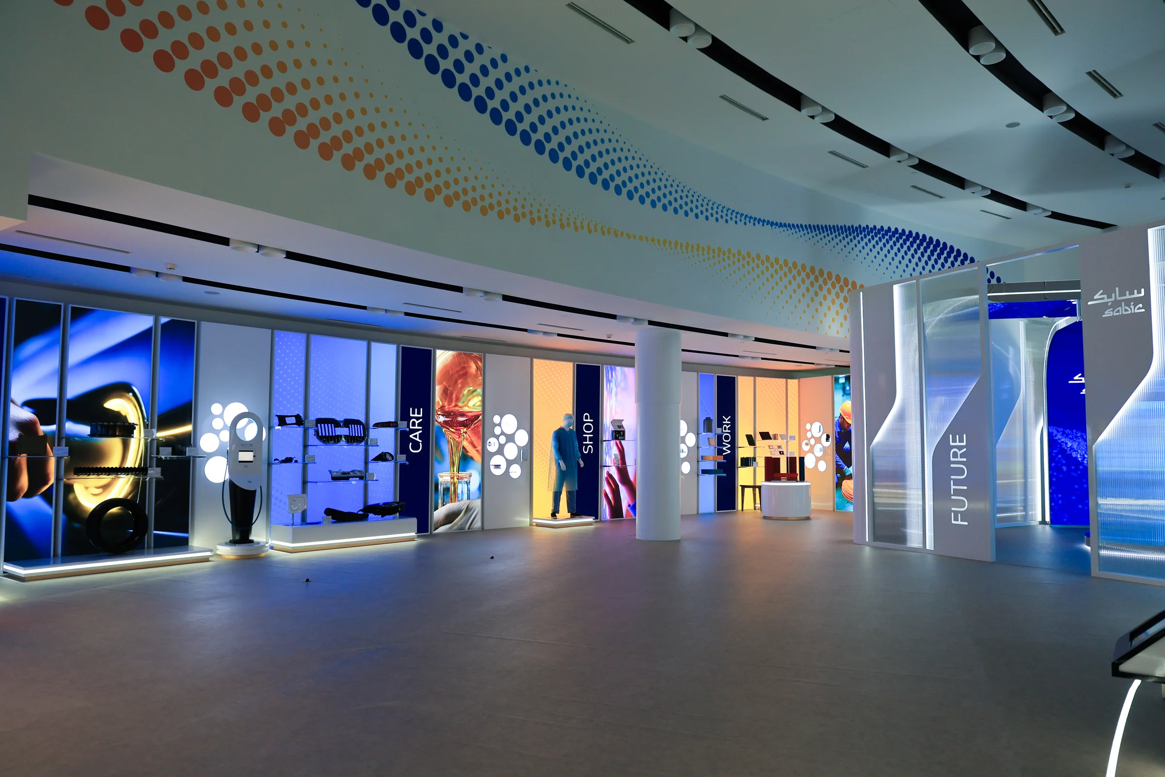 SABIC 50 years exhibition · Immersive gallery
