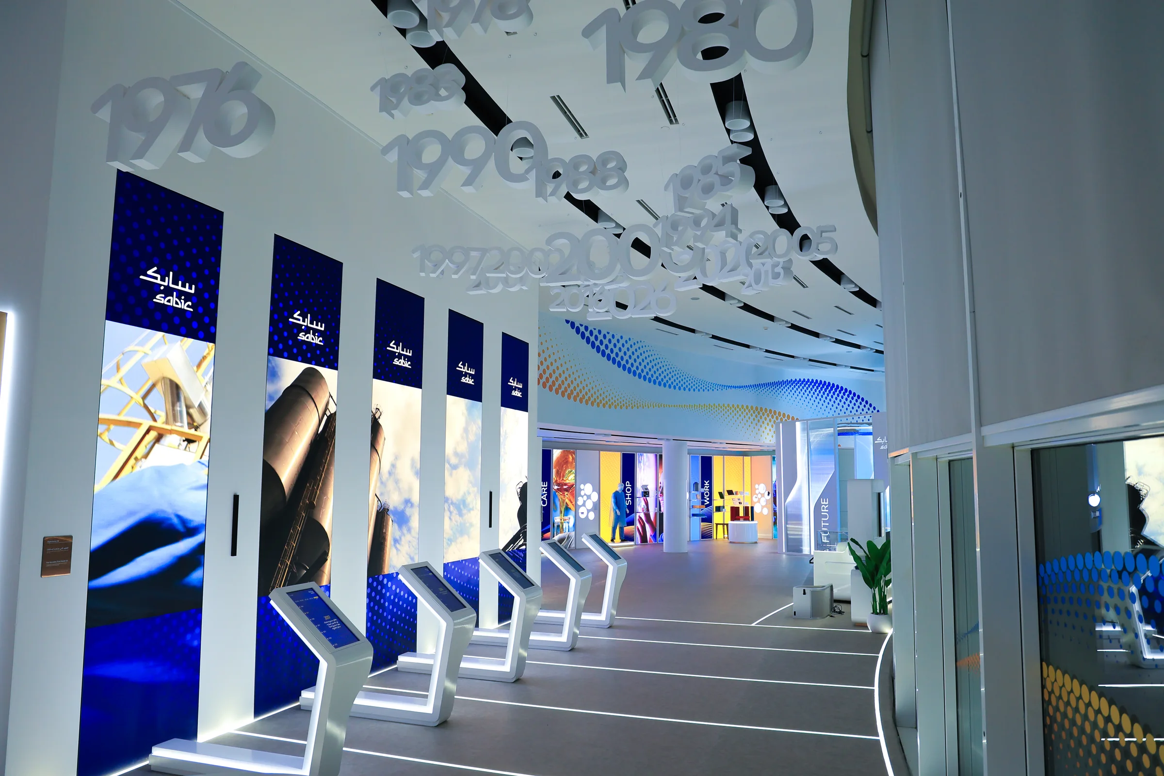 SABIC 50 years exhibition · Timeline gallery