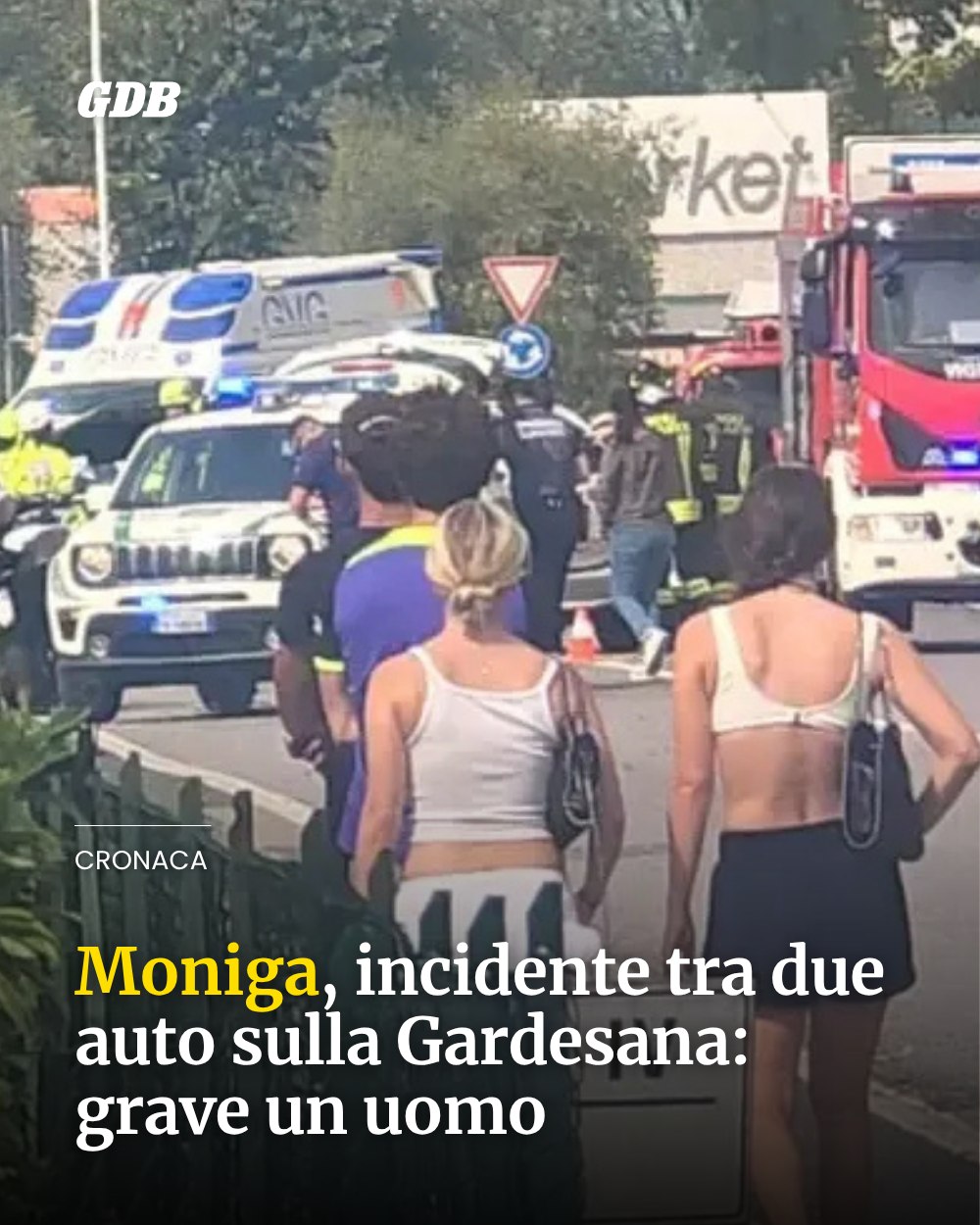 Post Instagram @giornaledibrescia: Moniga, grave incidente tra due auto sulla Gardesana: grave un uomo

Lo scontro ha coinvolto due vei