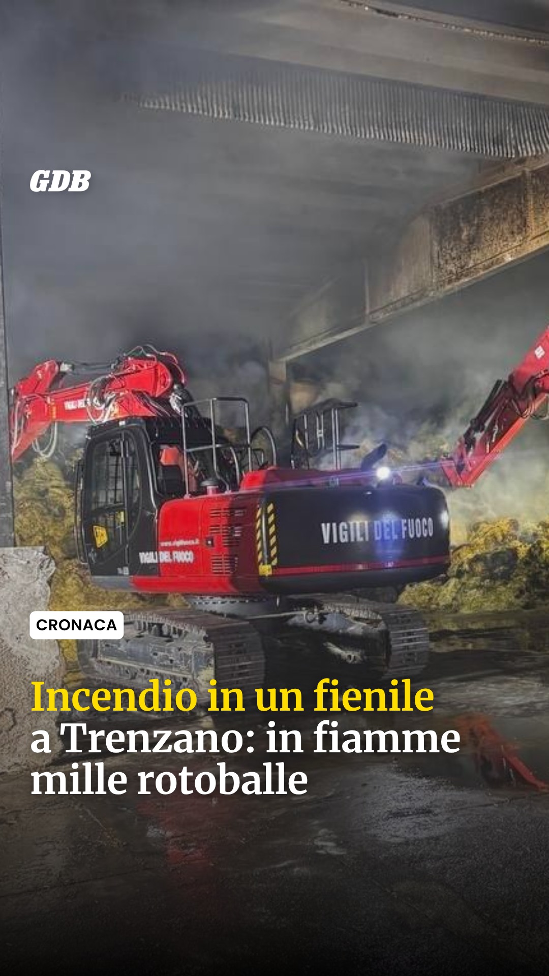 Trenzano, incendio in un fienile: in fiamme mille rotoballe

Dalle 00.15 i Vigili del Fuoco sono impegnati nello spegnim...