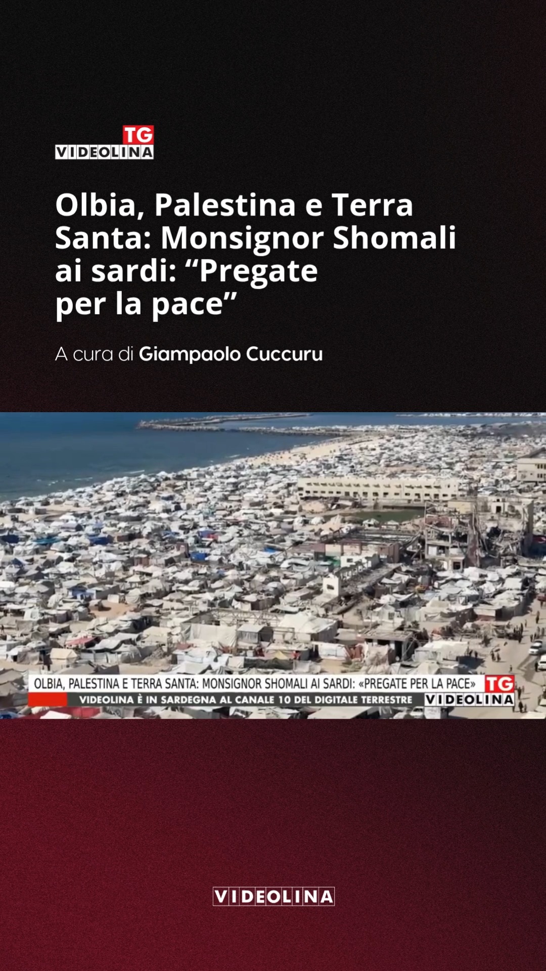 Il suo è un invito alla preghiera per aiutare il popolo palestinese e far terminare la guerra. Da monsignor William Shom...