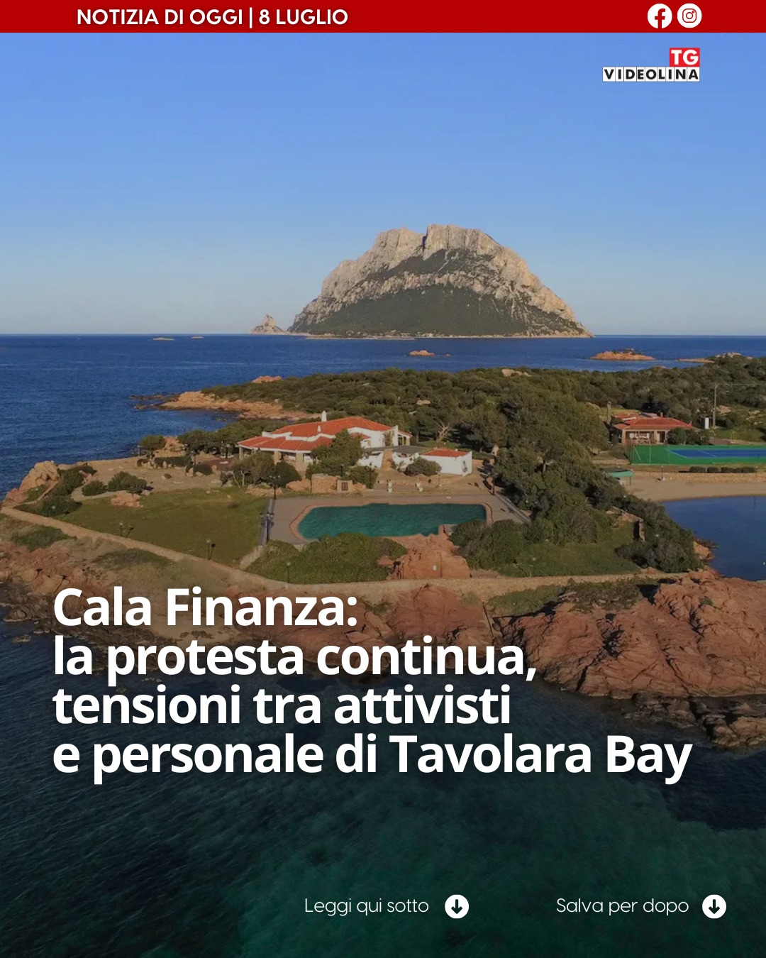 Ricorsi al Tar a raffica, un’indagine penale e tensioni sul posto tra personale della Tavolara Bay e attivisti del presi...