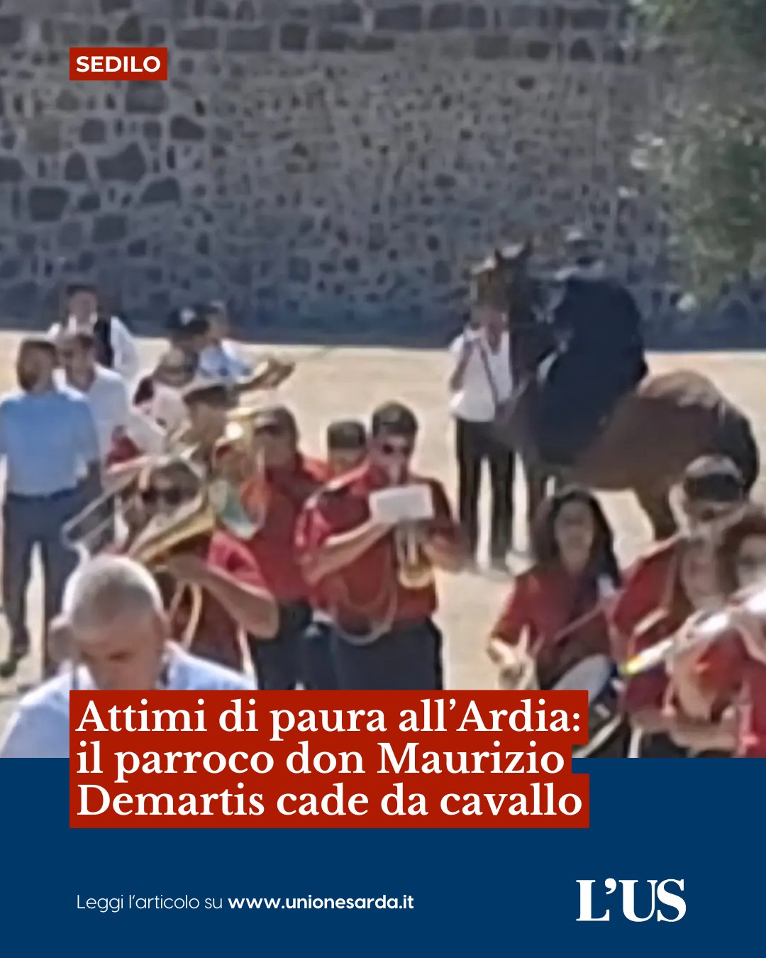 Un incidente che ha coinvolto il parroco di Sedilo ha rischiato di rovinare questa mattina la festa dell’Ardia.

Don Mau...