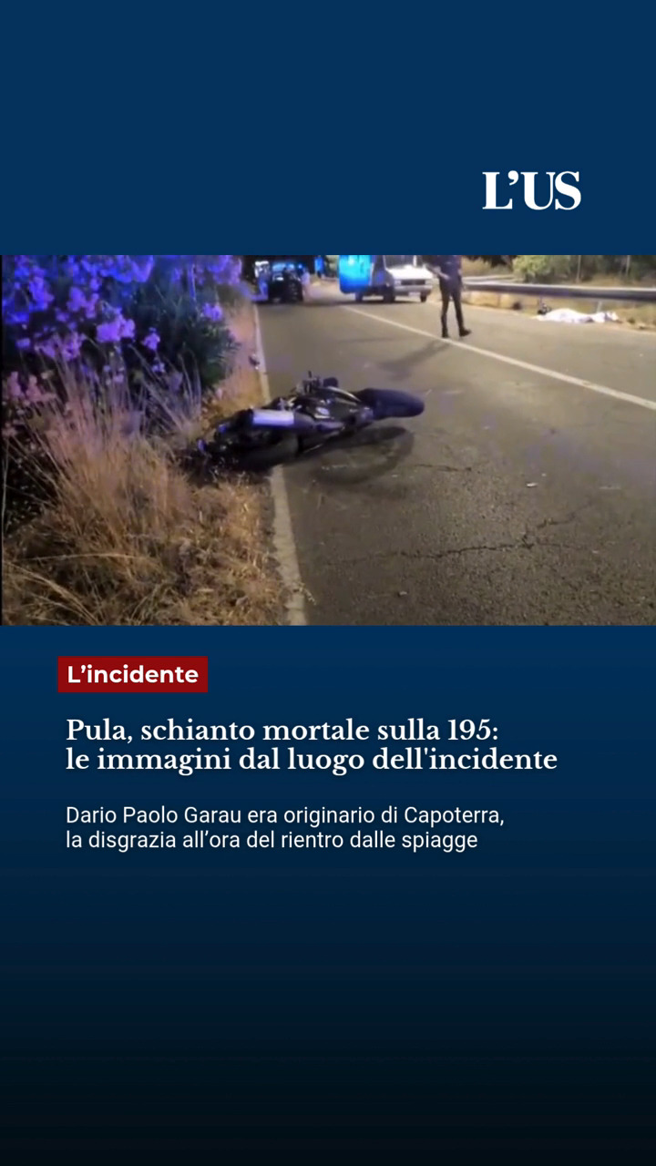 Le drammatiche immagini da Pula, dove il ventenne Dario Paolo Garau ha perso la vita in un incidente sulla 195.

Garau v...