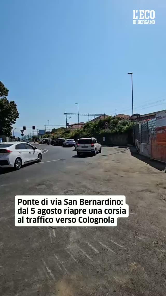 Da mercoledì 5 agosto riapre al traffico una corsia sotto il ponte di via San Bernardino. Lo ha comunicato Rete Ferrovia...
