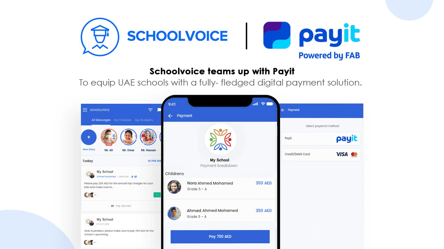 Illustration for: Schoolvoice teams up with payit to equip UAE schools with a fully-fledged digital payment solution