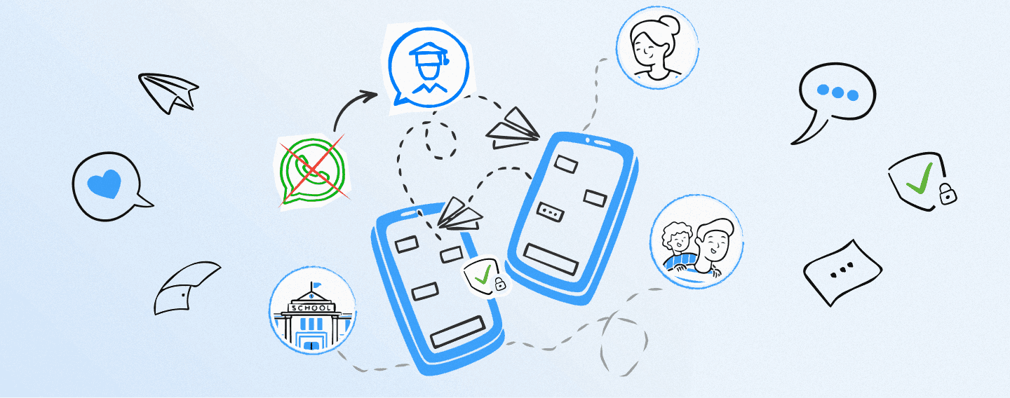 Banner image for the article: The Best WhatsApp Alternative for School Communication in 2025: Why Schools Choose Schoolvoice Discover the best WhatsApp alternative for school communication.