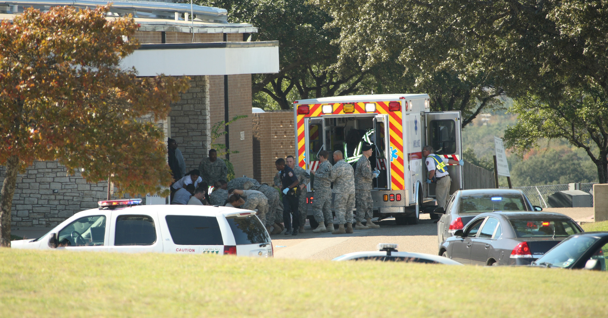 La fusillade de Fort Hood, le 5 novembre 2009. Son auteur, Nidal Malik Hasan, avait rencontré al-Awalki en 2004.