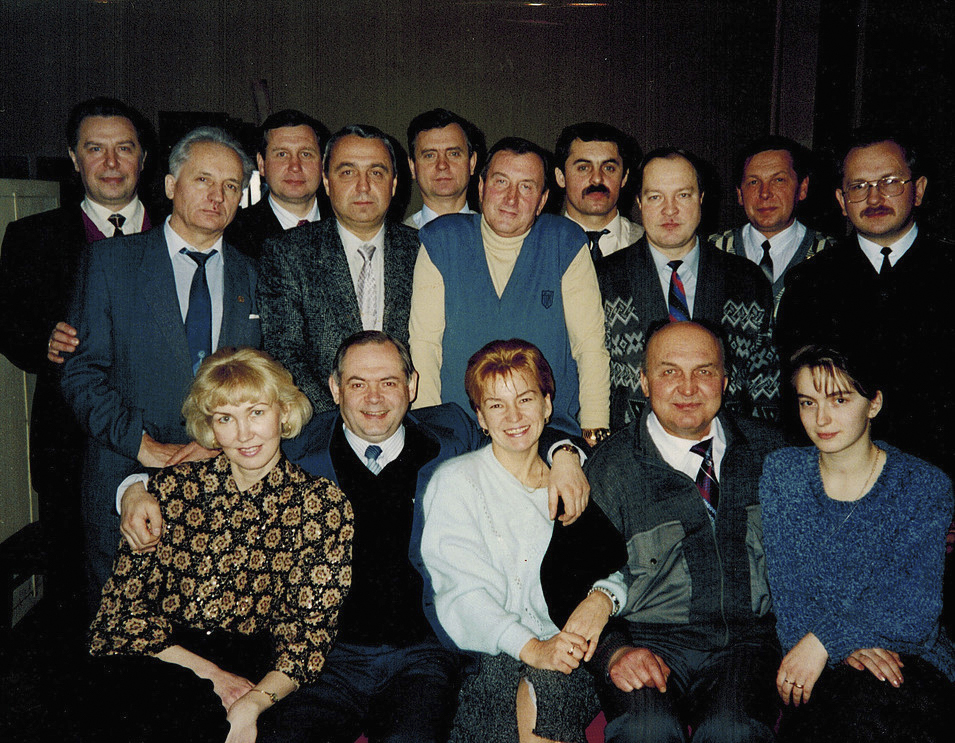 Quelques-uns des anciens soldats de l'unité 10003 réunie en 1995.