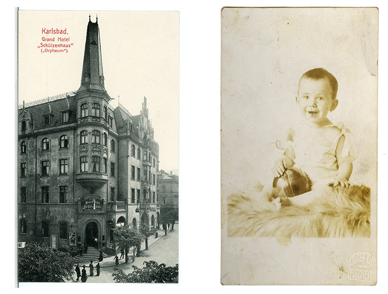 Arrivé à Karlsbad, le père de Ruth Fayon devient d'abord serveur puis, quelques années plus tard, caissier en chef du restaurant Schützenhaus. Ruth naît le 25 novembre 1928, à droite une photo d'elle bébé en 1929.