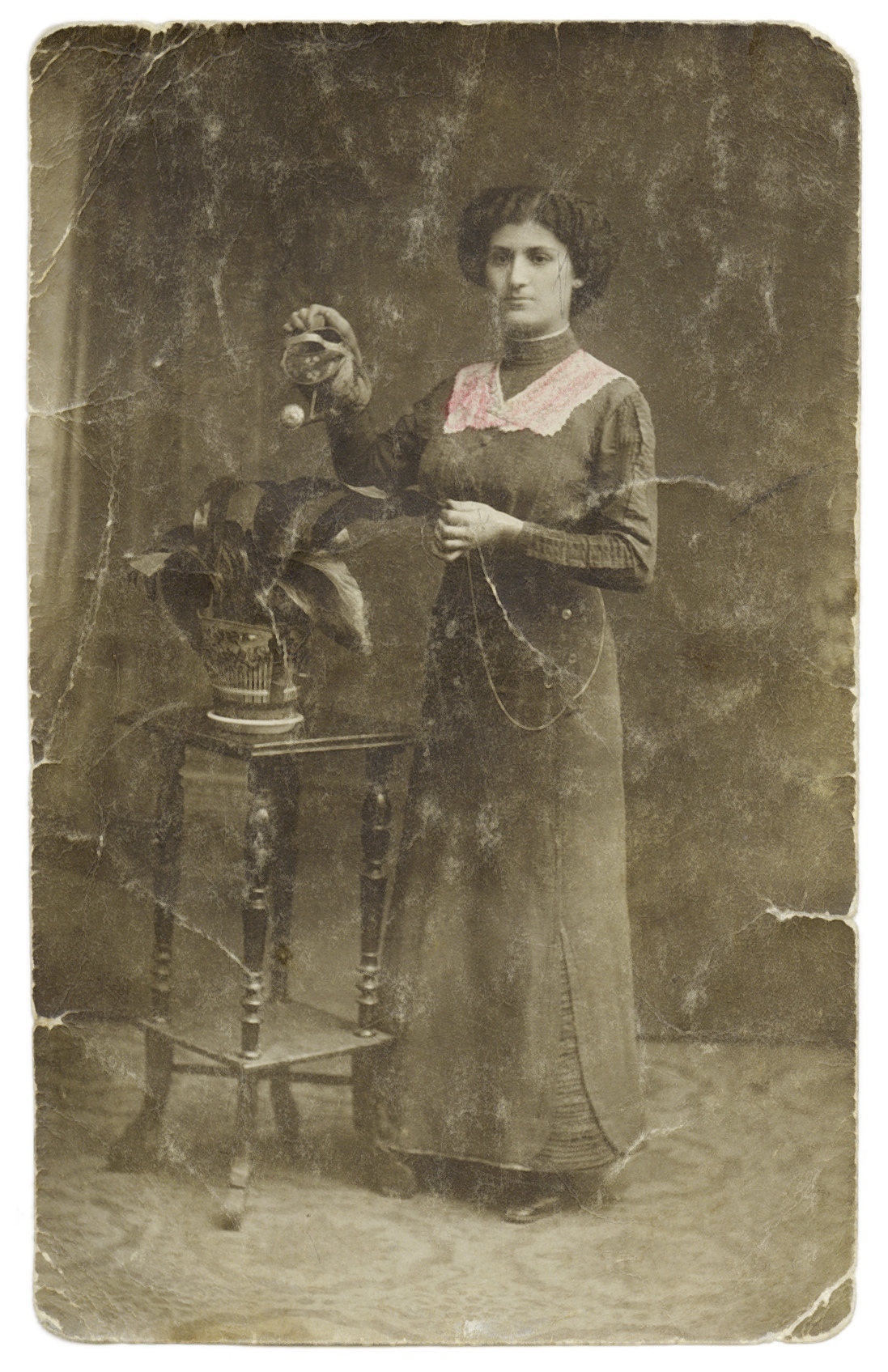 Rondla Pinczowsky, née Kristal - photo prise vers 1914 à Lodz.