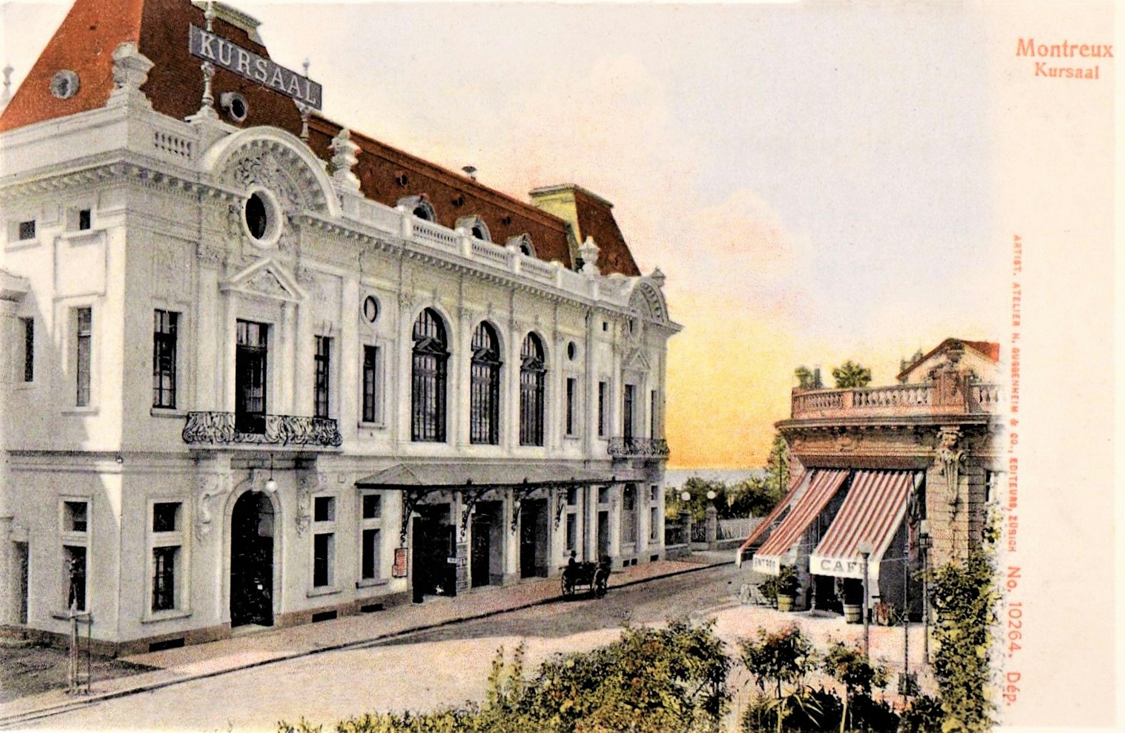 Le Casino-Kursaal de Montreux vers 1900. 