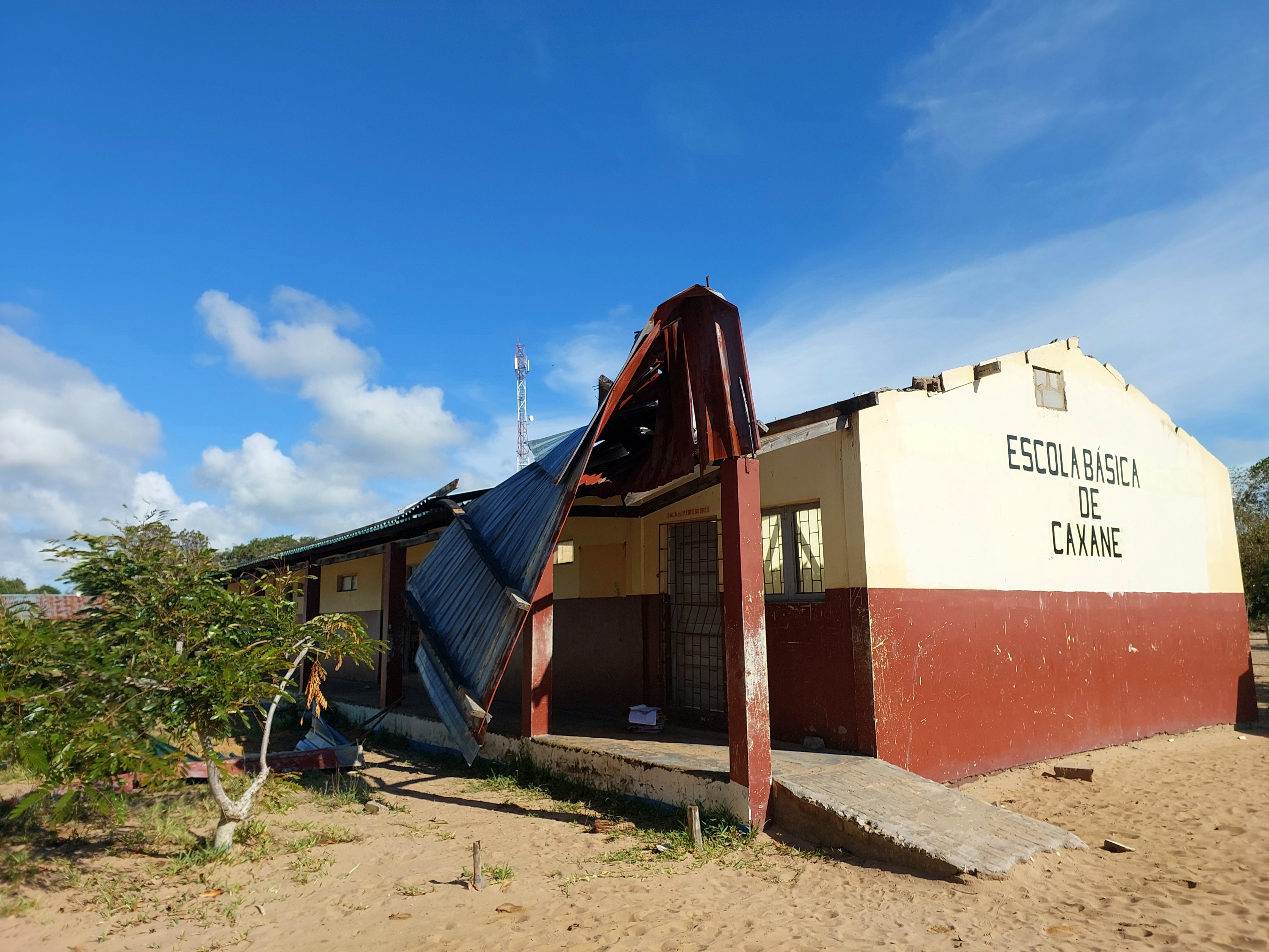 TS Filipo impacts on Elementary School, Caxane, Vilankulos district, province of Inhambane