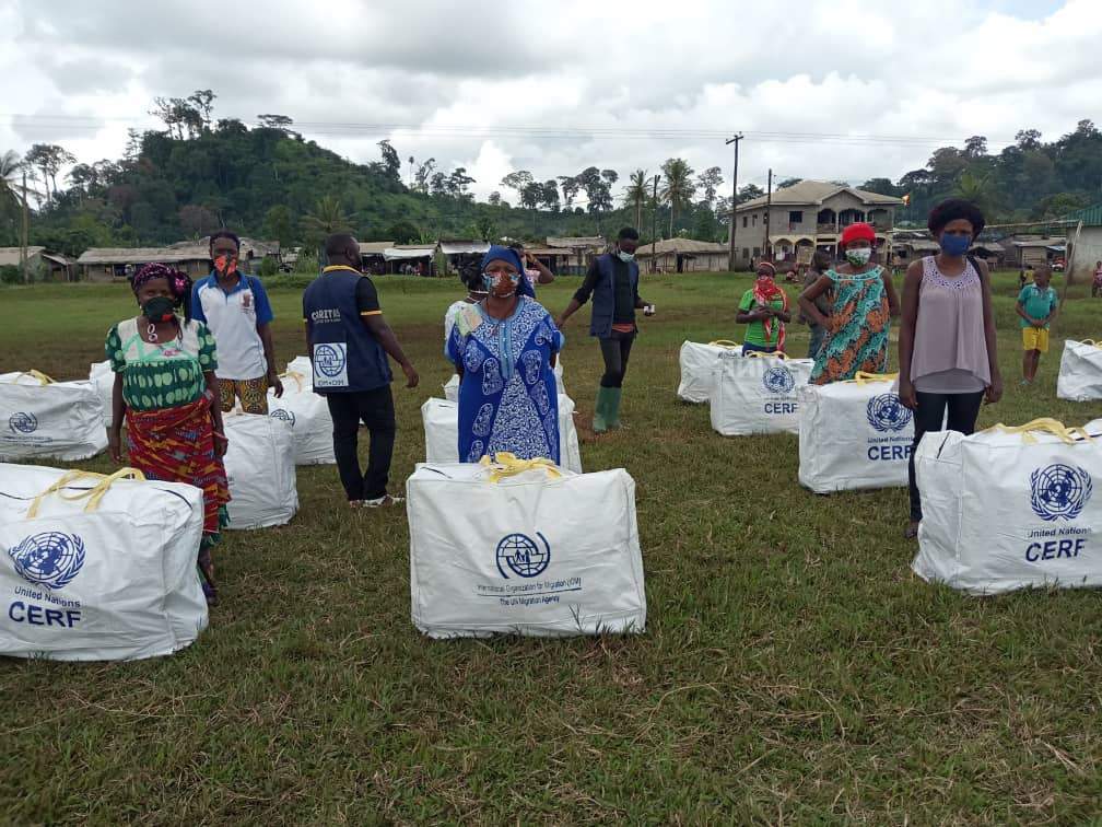 Distribution of Core Relief Items done by IOM