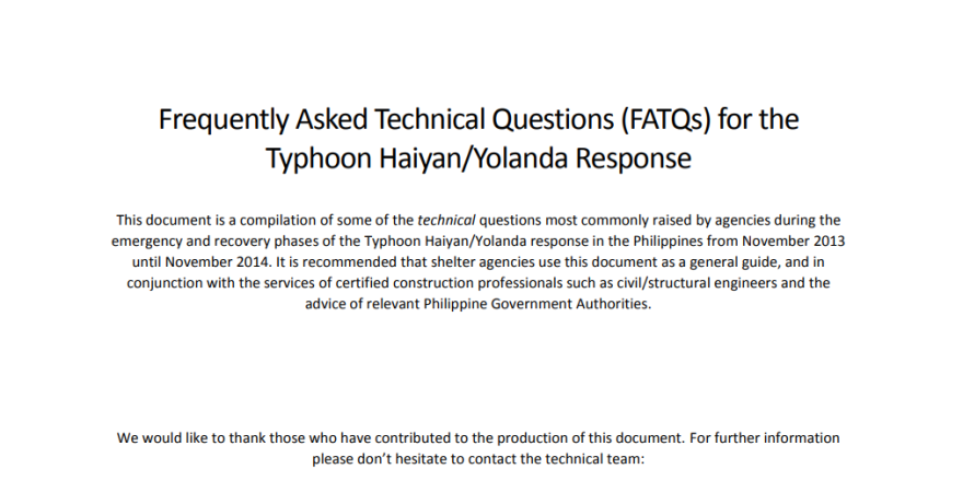 Frequently Asked Technical Questions (FATQs)