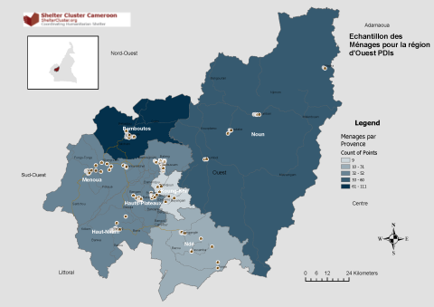 Répartition géogrpahique des personnes déplacées 