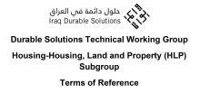 Housing-HLP Subgroup TOR